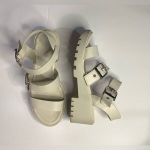 Soda Cream Buckle Sandals